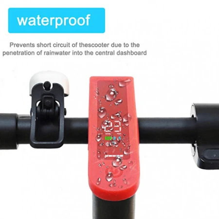 Husa waterproof de protectie din silicon pentru dashboard ecran pentru trotineta electrica scuter Xiaomi Mijia M365/ M365 Pro / 1S / Pro 2 / Mi 3, rosu