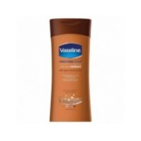 Lotiune de Corp, Vaseline, Cocoa Radiant, cu Unt de Cacao, pentru Catifelarea Pielii, Hidratare Intensa, 200ml