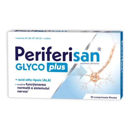 Periferisan Glyco Plus, 30 comprimate filmate, Zdrovit