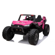 UTV electric copii BJX1928, tractiune 4x4, 300W putere, 24V, echipare PREMIUM, roz