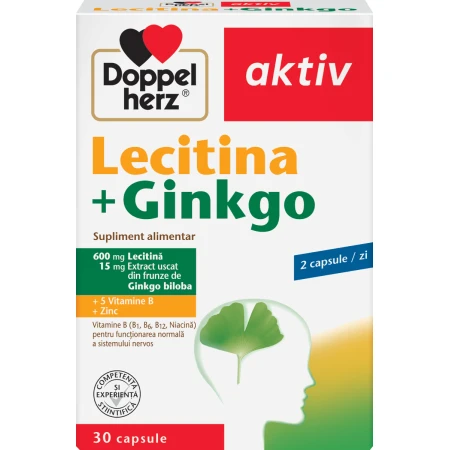 Lecitina + Ginkgo, 30 capsule, Doppelherz