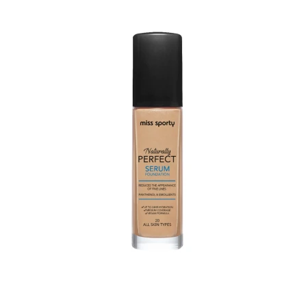 Fond de ten Serum Naturally Perfect All Skin Tones 20, 30ml, Miss Sporty
