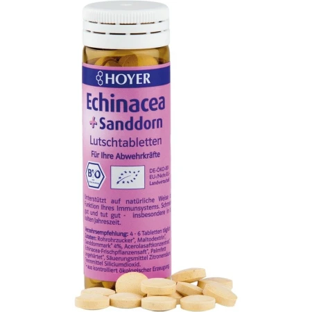 Dropsuri cu echinacea si catina bio 60buc Hoyer