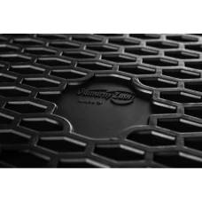 Covorase auto negre din cauciuc pentru FIAT 600 2023-; JEEP Avenger 2023 - prezent Gumarny Zubri