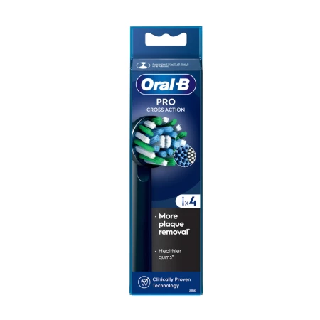 Rezerve periuta de dinti electrica Cross Action Negru, 4 bucati, Oral-B
