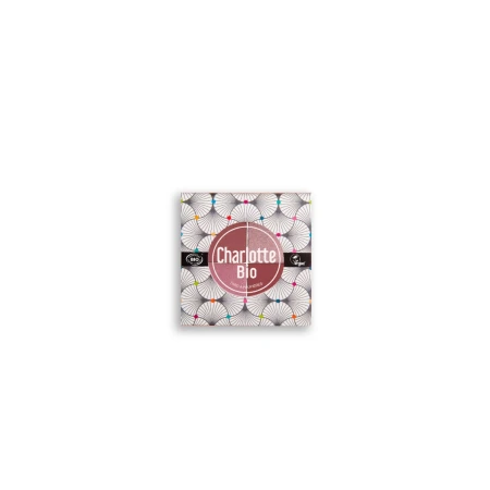 Fard bio pentru pleoape paleta in 4 culori cu Acid Hialuronic si Castravete Pink, 5.6g, Charlotte Bio