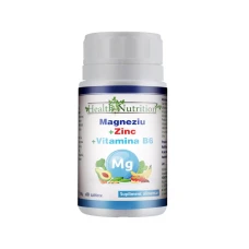 Magneziu + Zinc + B6, 60 tablete, Health Nutrition