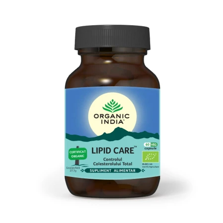 Controlul colesterilului total Lipid Care, 60 capsule, Organic India