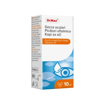 Dr. Max Picaturi oftalmice pentru ochi iritati, 10ml