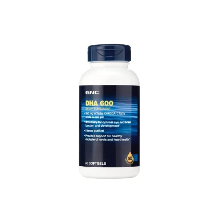 Acizii Grasi DHA Omega-3 600, 60 capsule, GNC
