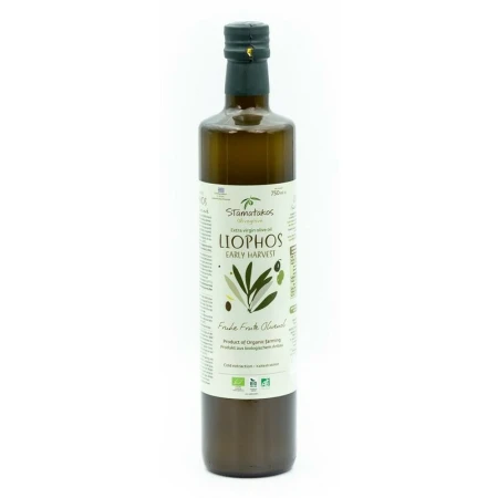 Ulei de masline extravirgin Liophos Early Harvest, bio, 750ml, Stamatakos Olivegrove