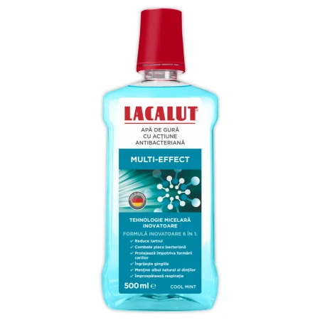 Apa de gura micelara Multi-Effect, 500ml, Lacalut