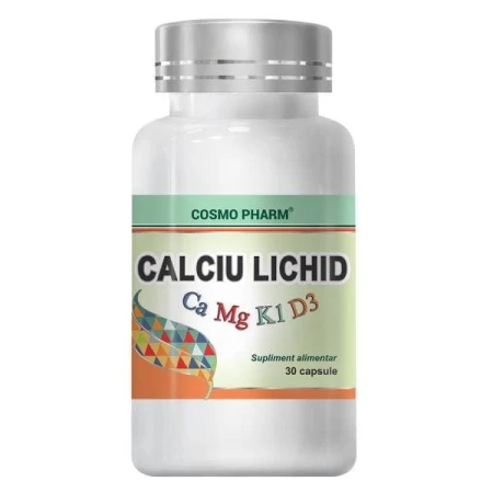 Calciu lichid, 30capsule, CosmoPharm