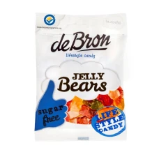 Jeleuri gumate cu aroma de fructe fara zahar si fara gluten Jelly Bears, 90g, Debron