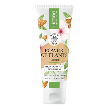 Peeling enzimatic pentru piele sensibila Migdale Power Of Plants, 75ml, Lirene