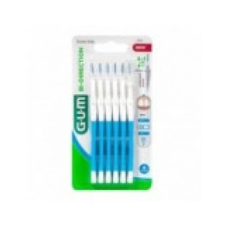 Set 6x Periute Interdentare, GUM, Bi-Direction, pentru Curatare in Profunzime, Tratate cu Clorhexidina, 0.9mm