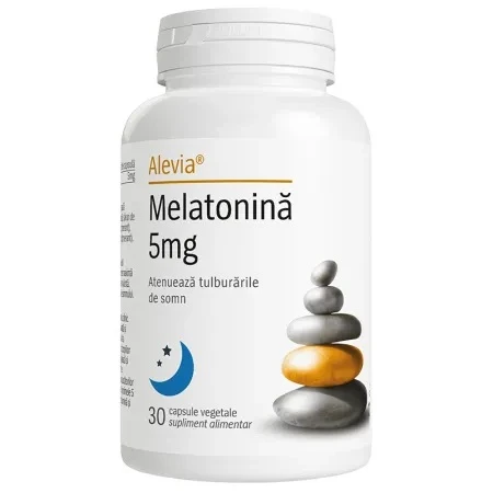 Melatonina 5mg, 30 capsule, Alevia
