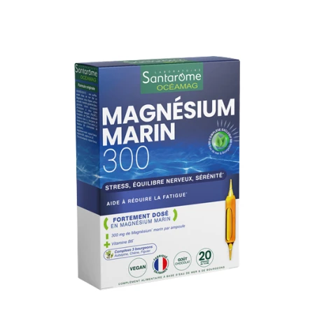 Magnesium Marin 300, 20 fiole, Santarome Bio