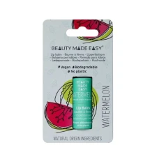 Balsam buze vegan, zero plastic, Watermelon, 5.5g, Beauty Made Easy