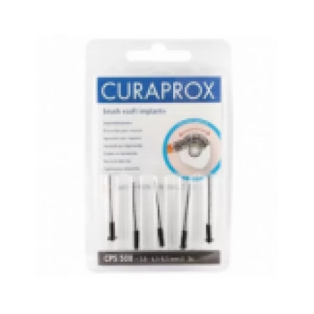 Set Periute Interdentare, Curaprox, Soft Implant, 508, pentru Ingrijirea Implanturilor Dentare, 2mm, Culoare Negru, 5 buc.