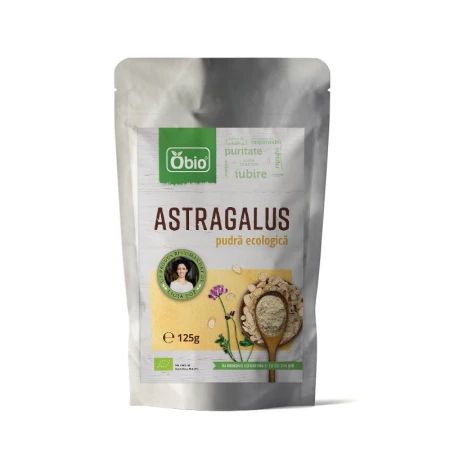 Astragalus pulbere raw bio, 125 g - Obio