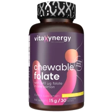 Folat masticabil, 30 tablete, Vitaxynergy