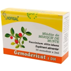 Gemoderivat din muguri si mladite de merisor de munte, 30monodoze, Hofigal