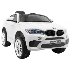 Masinuta electrica pentru copii BMW X6M 90W 12V 7Ah cu echipare STANDARD, culoare Alba