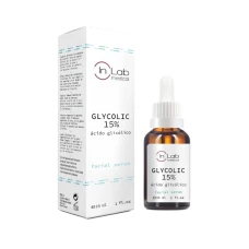 Ser pentru fata concentrat cu 15% acid glicolic, 30ml, InLab Medical