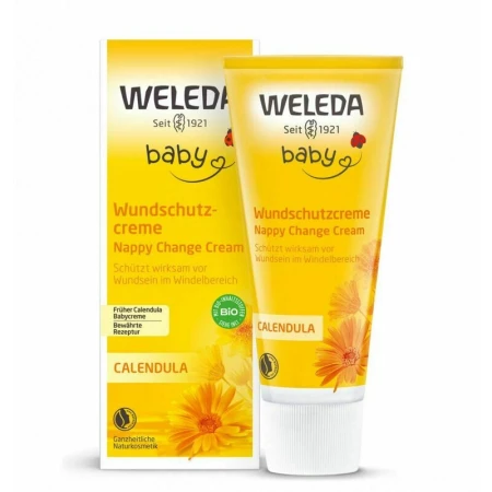 BABY Crema cu galbenele pentru zona scutecului, 75ml, Weleda