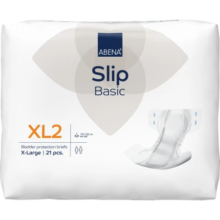 Scutece pentru adulti Slip Basic XL2 cu absorbtie 3300ml, 21 bucati, Abena