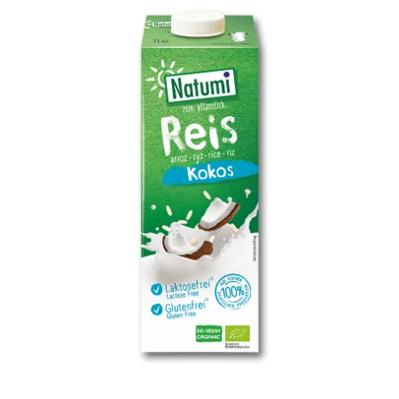 Bautura Bio din orez cu cocos, 1l, Natumi