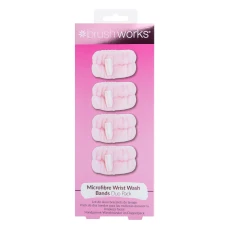 Bratari din microfibre pentru spalarea fetei, 4 bucati, Brushworks