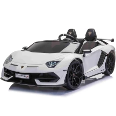Masinuta electrica Lamborghini SVJ cu 2 locuri, 24V, 500W, echipata Premium, Drift Edition, Alb