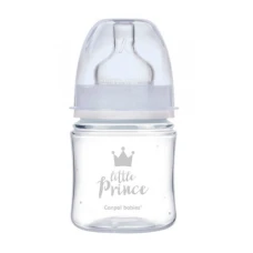 Biberon albastru anticolici cu gat larg PP EasyStart Royal Baby, 120ml, Canpol babies