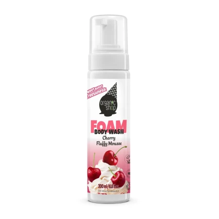 Spuma de baie Cherry Fluffy Wash, 200ml, Organic Shop