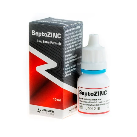 Solutie izotonica SeptoZINC, 10ml, Unimed Pharma