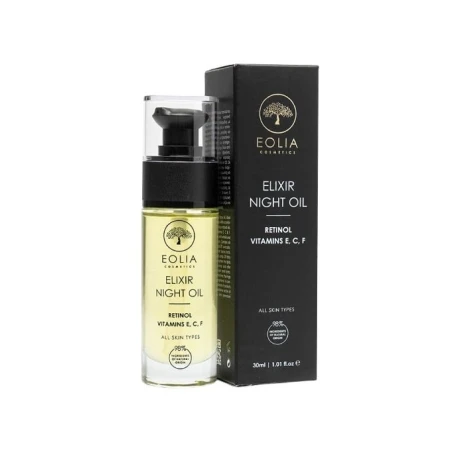 Ulei organic antirid pentru fata Elixir Night Oil, 30ml, Eolia