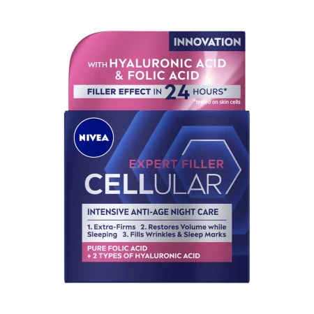 Crema de noapte Hyaluron Filler Firming Care Cellular, 50ml, Nivea