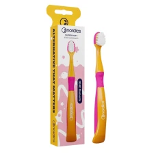 Periuta de dinti pentru copii 9240 filamente - super moale - + 3 ani - portocaliu Nordics