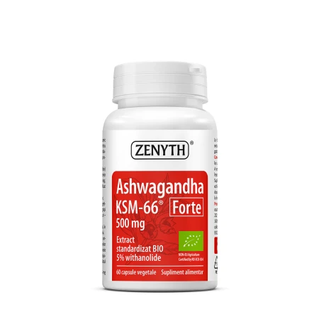 Ashwaghanda KSM-66 Forte 500 mg, 60 capsule, Zenyth