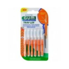 Set 6x Periute Interdentare, GUM, Trav-Ler, pentru Curatare in Profunzime, Tratate cu Clorhexidina, 0.9 mm