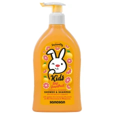 Gel de dus si sampon 2in1 cu aroma de grapefruit, 400ml, Sanosan