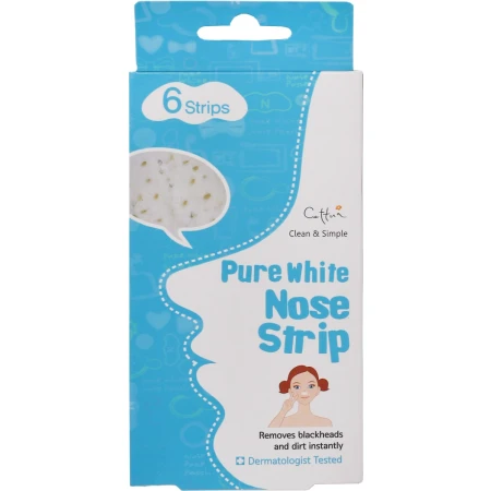 Benzi exfoliante anti puncte negre pentru zona nasului, 6 bucati, Cettua