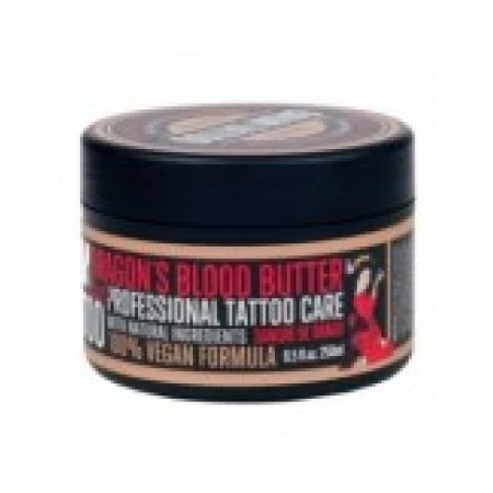 Unt de Corp, Balm Tattoo, Dragon's Blood Butter Red, pentru Vindecarea Tatuajelor si Mentinerea Culorilor, Formula Vegana, 250gr