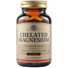 Magneziu Chelat 100mg, 100 tablete, Solgar