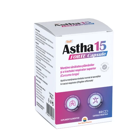Astha 15 Forte, 60 capsule vegetale, Sunwave Pharma