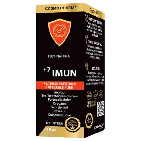 Mix de uleiuri esentiale integrale +7 Imun, 10ml, Cosmopharm