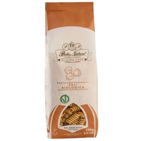 Paste din naut, porumb si orez, bio, fara gluten 250g Pasta Natura