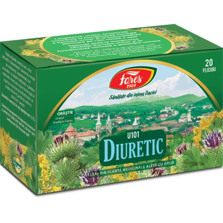 Ceai Diuretic U101, 20 plicuri, Fares